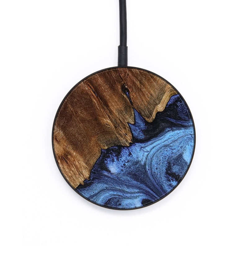 Circle Wood Wireless Charger - Stephon (Blue, 819052)
