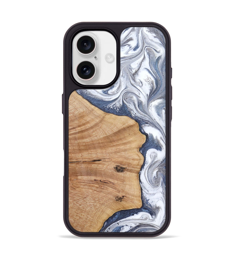 iPhone 17 Wood Phone Case - Cloe (Blue, 819053)