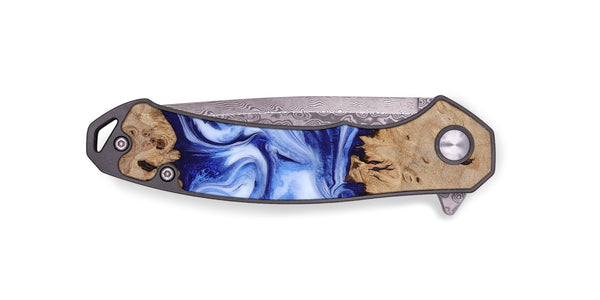 EDC Wood Pocket Knife - Jamiya (Blue, 819055)