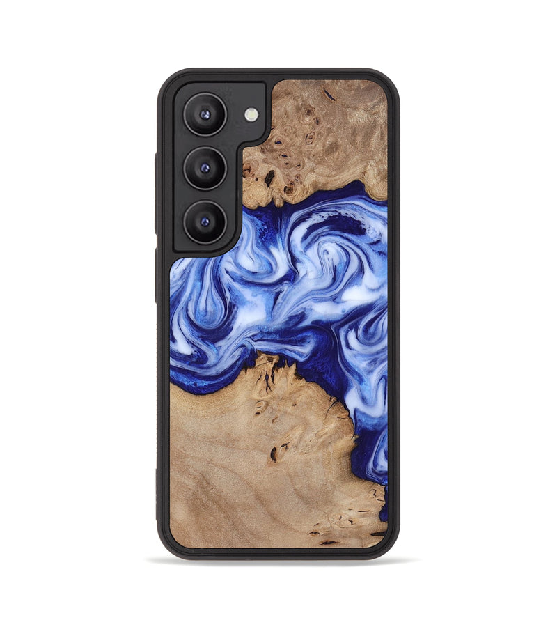 Galaxy S23 Wood Phone Case - Jamiya (Blue, 819055)