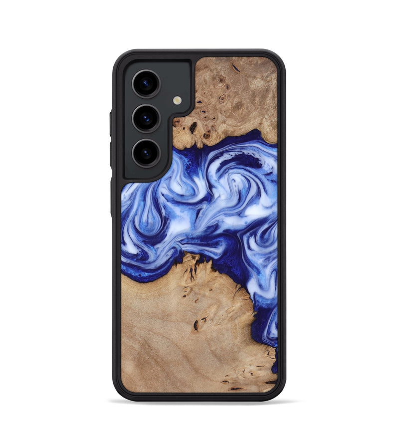 Galaxy S24 Wood Phone Case - Jamiya (Blue, 819055)