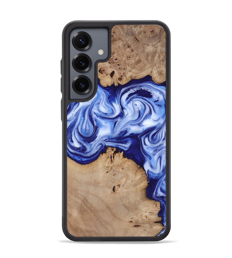 Galaxy S25 Plus Wood Phone Case - Jamiya (Blue, 819055)