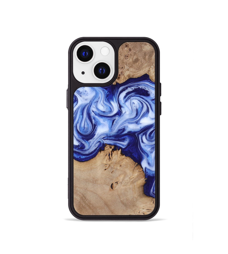 iPhone 13 mini Wood Phone Case - Jamiya (Blue, 819055)