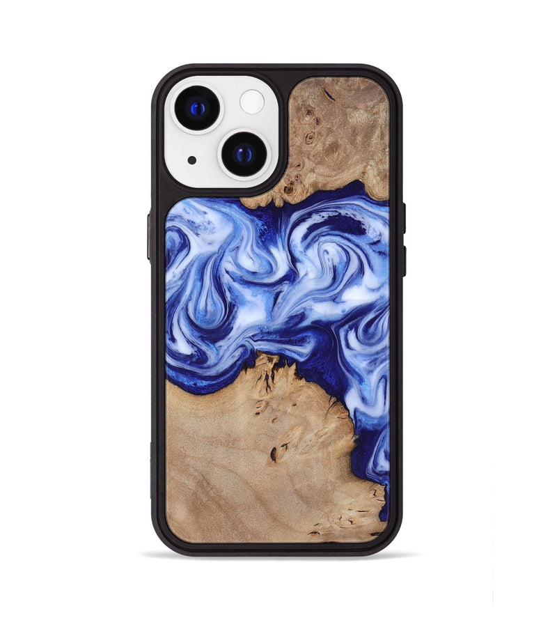 iPhone 13 Wood Phone Case - Jamiya (Blue, 819055)