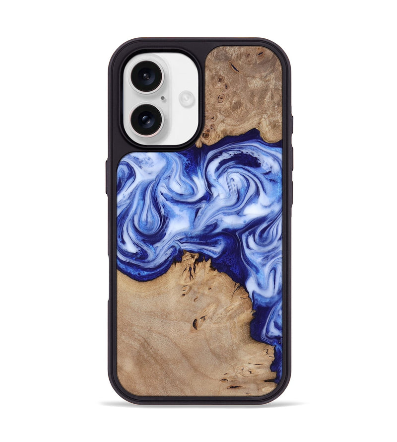 iPhone 17 Wood Phone Case - Jamiya (Blue, 819055)