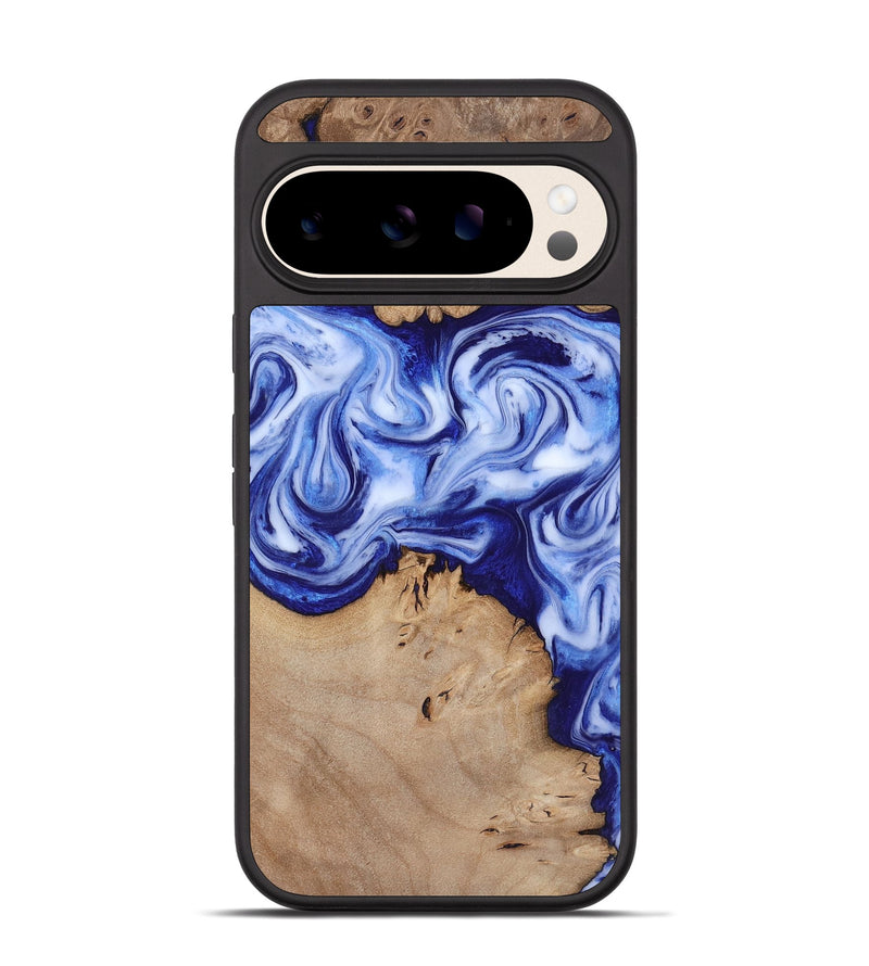 Pixel 10 Wood Phone Case - Jamiya (Blue, 819055)