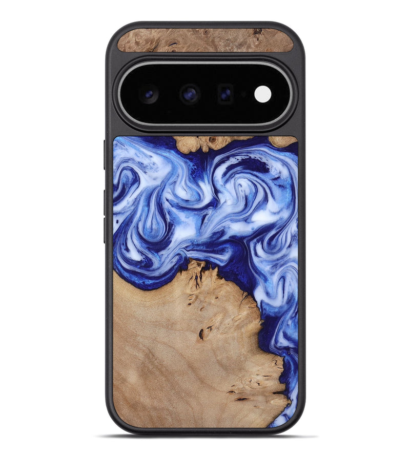 Pixel 11 Pro XL Wood Phone Case - Jamiya (Blue, 819055)