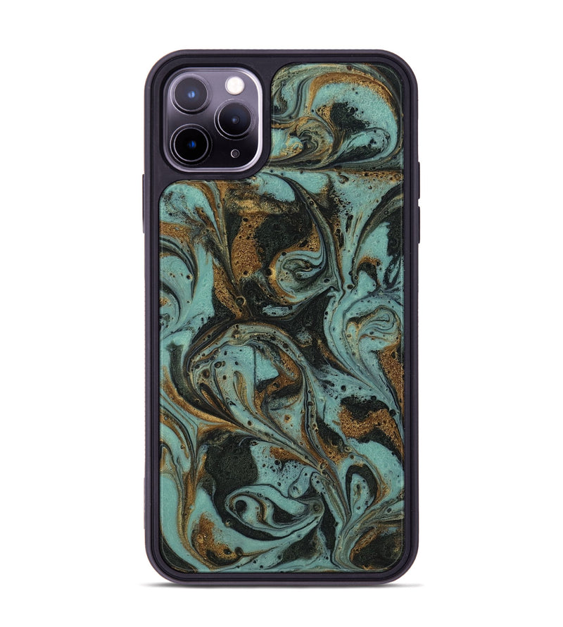 iPhone 11 Pro Max ResinArt Phone Case - Haskell (Green, 819059)