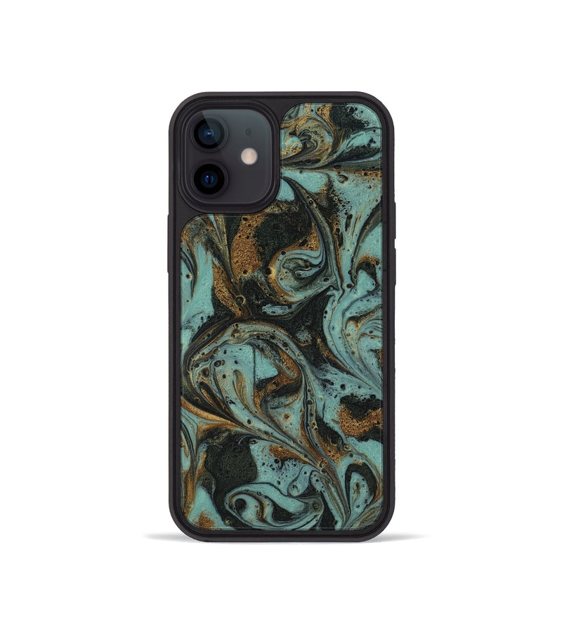 iPhone 12 mini ResinArt Phone Case - Haskell (Green, 819059)