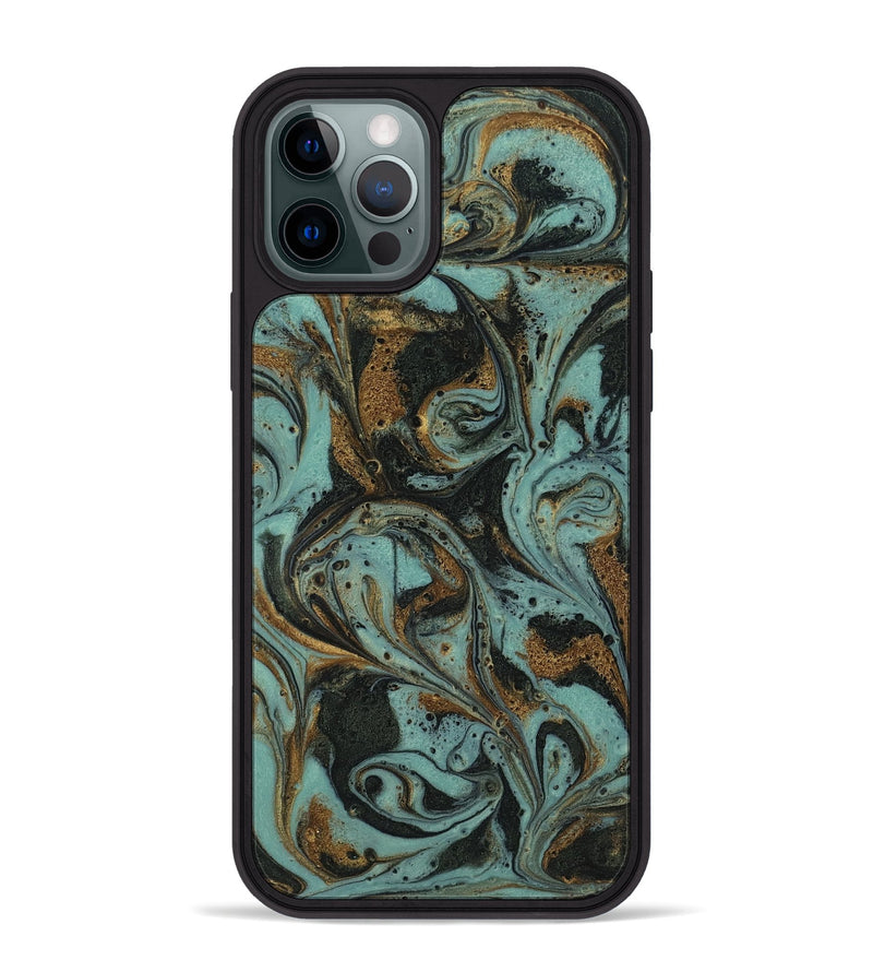 iPhone 12 Pro Max ResinArt Phone Case - Haskell (Green, 819059)