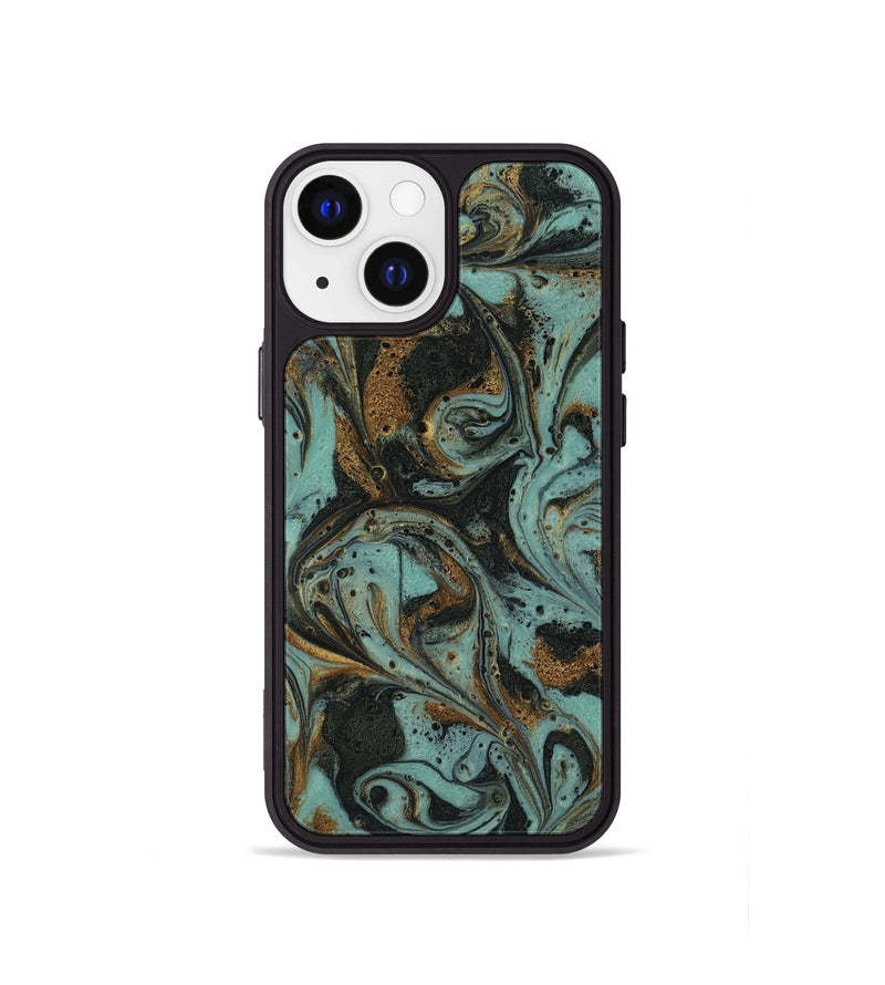 iPhone 13 mini ResinArt Phone Case - Haskell (Green, 819059)