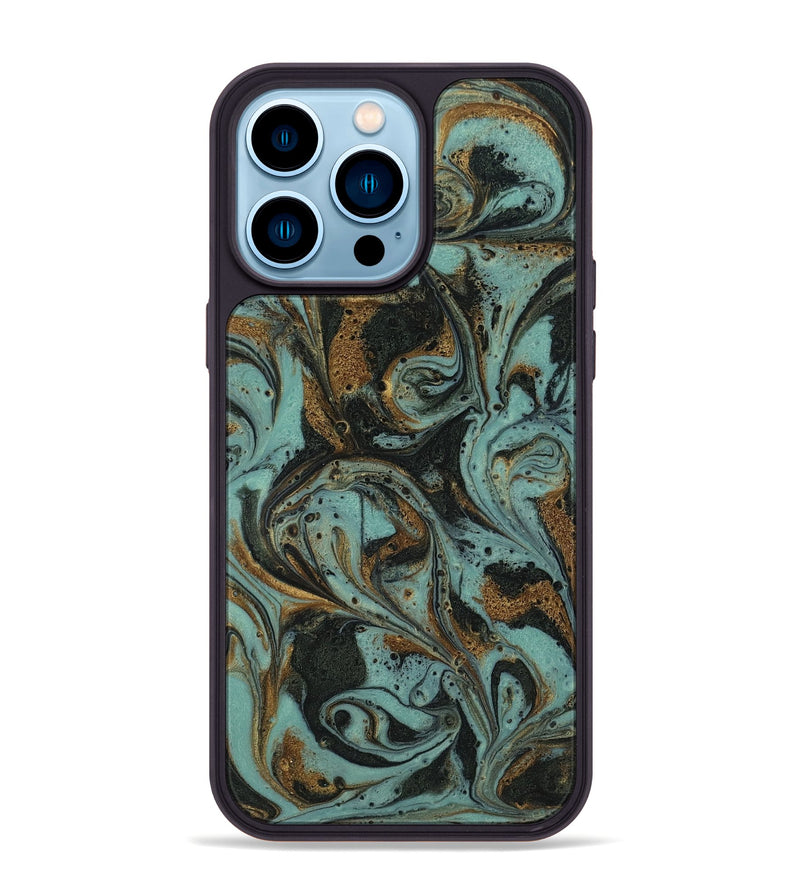 iPhone 14 Pro Max ResinArt Phone Case - Haskell (Green, 819059)