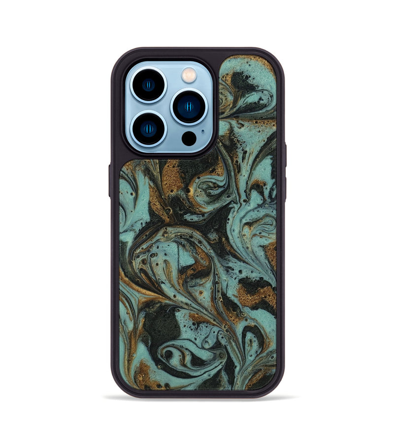 iPhone 14 Pro ResinArt Phone Case - Haskell (Green, 819059)