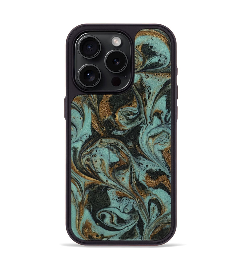 iPhone 15 Pro ResinArt Phone Case - Haskell (Green, 819059)