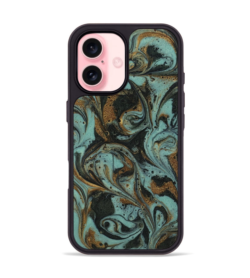 iPhone 16 ResinArt Phone Case - Haskell (Green, 819059)