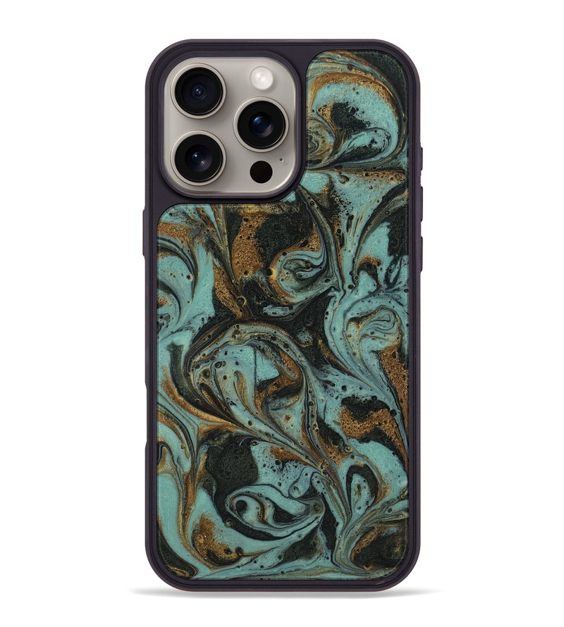 iPhone 16 Pro Max ResinArt Phone Case - Haskell (Green, 819059)