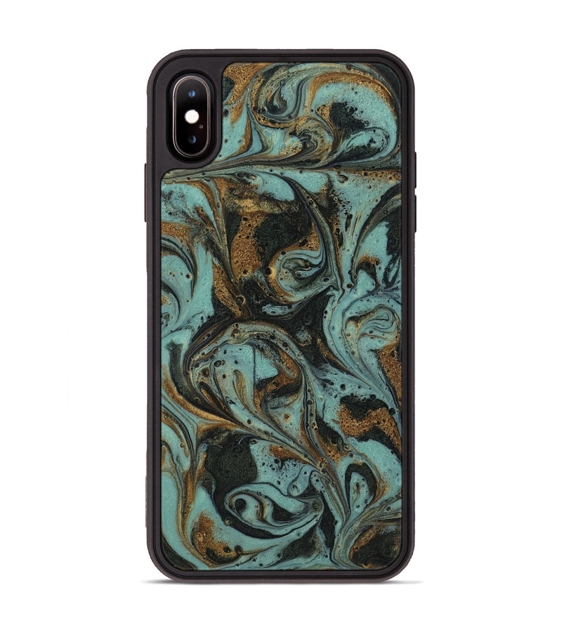 iPhone Xs Max ResinArt Phone Case - Haskell (Green, 819059)