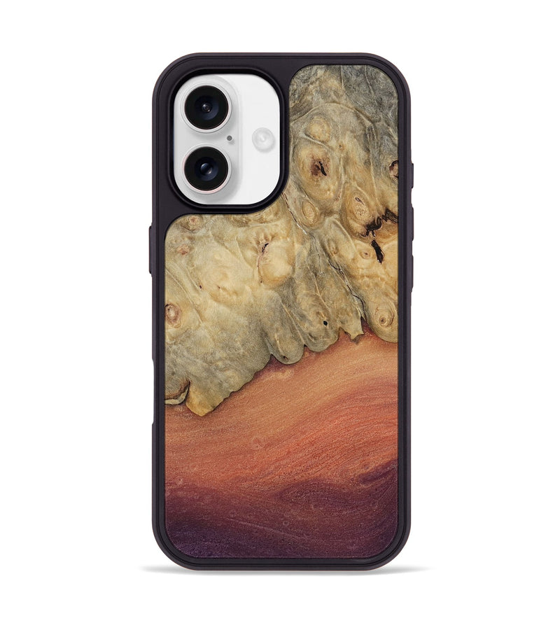 iPhone 17 Wood Phone Case - Leatha (Red, 819070)