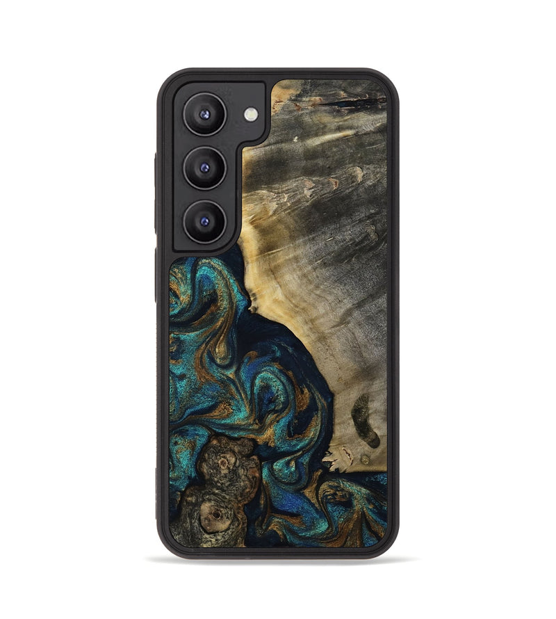 Galaxy S23 Wood Phone Case - Foster (Teal & Gold, 819072)