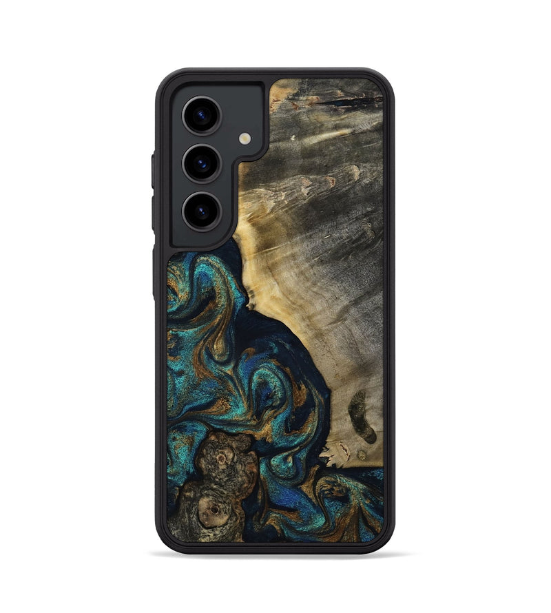 Galaxy S24 Wood Phone Case - Foster (Teal & Gold, 819072)