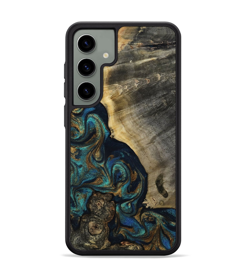Galaxy S24 Plus Wood Phone Case - Foster (Teal & Gold, 819072)