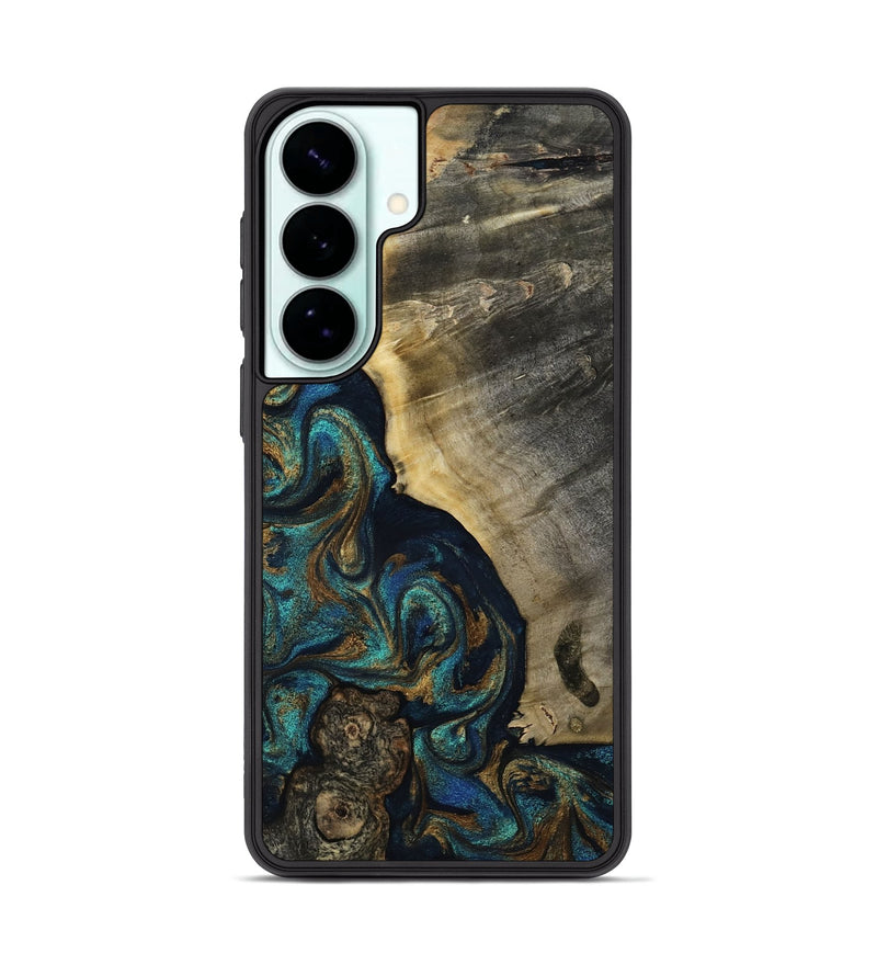 Galaxy S26 Plus Wood Phone Case - Foster (Teal & Gold, 819072)