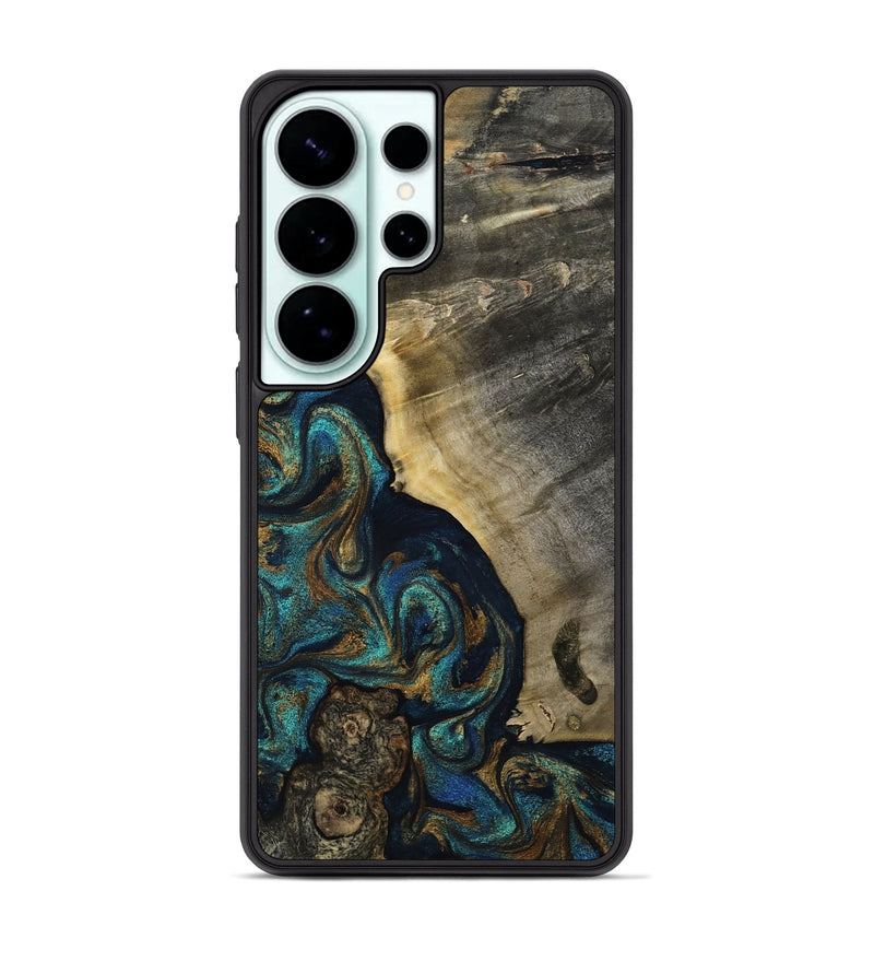 Galaxy S26 Ultra Wood Phone Case - Foster (Teal & Gold, 819072)
