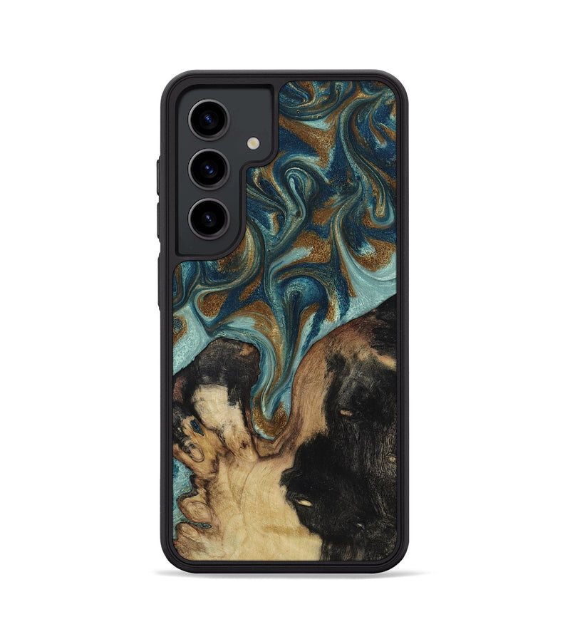 Galaxy S24 Wood Phone Case - Garrick (Teal & Gold, 819073)