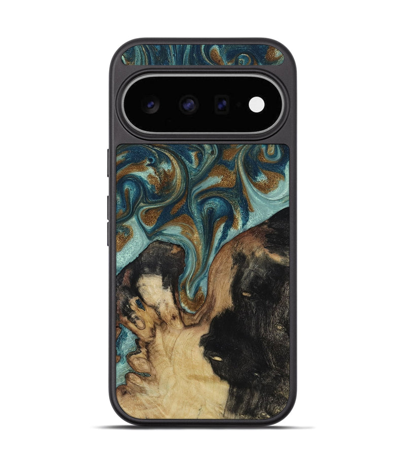 Pixel 11 Wood Phone Case - Garrick (Teal & Gold, 819073)