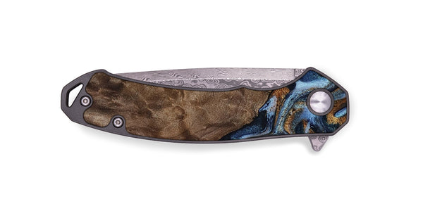 EDC Wood Pocket Knife - Veda (Black & White, 819079)