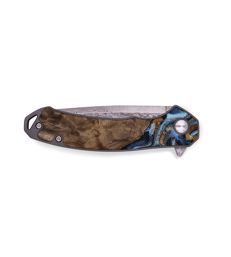 EDC Wood Pocket Knife - Veda (Black & White, 819079)