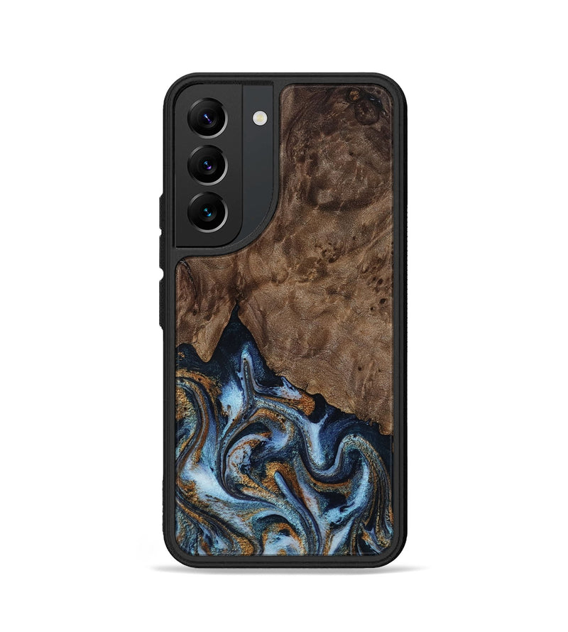 Galaxy S22 Wood Phone Case - Veda (Black & White, 819079)
