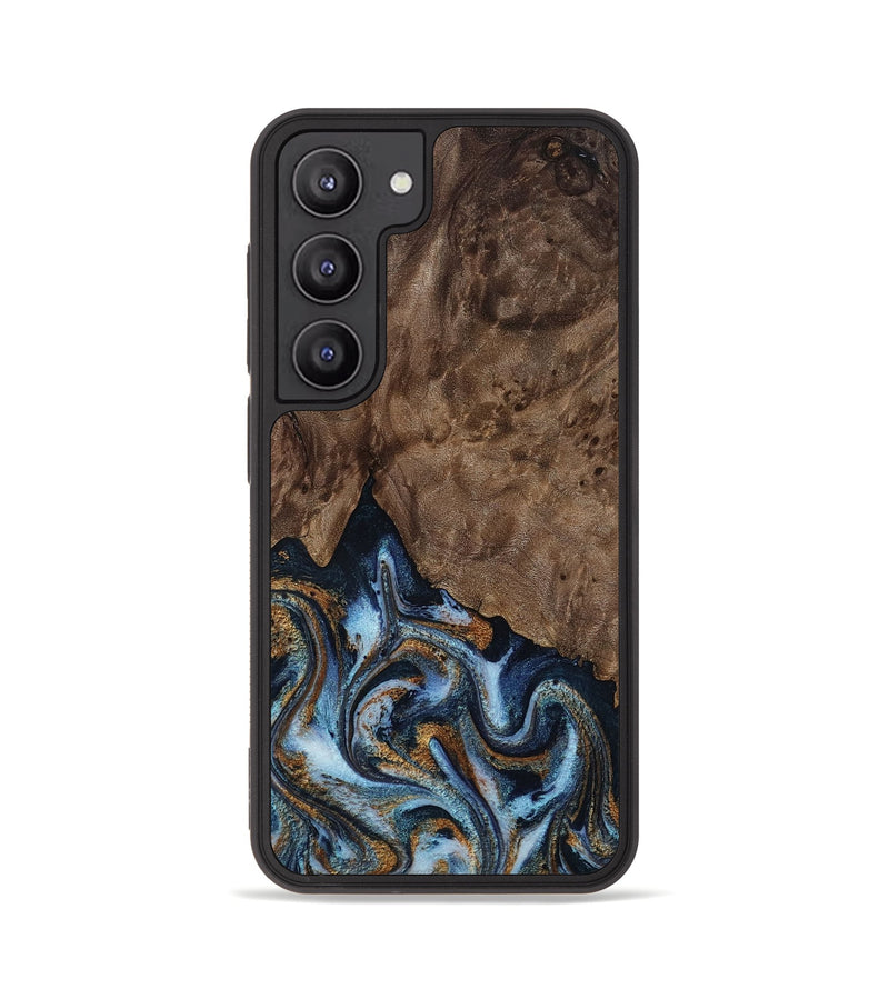 Galaxy S23 Wood Phone Case - Veda (Black & White, 819079)