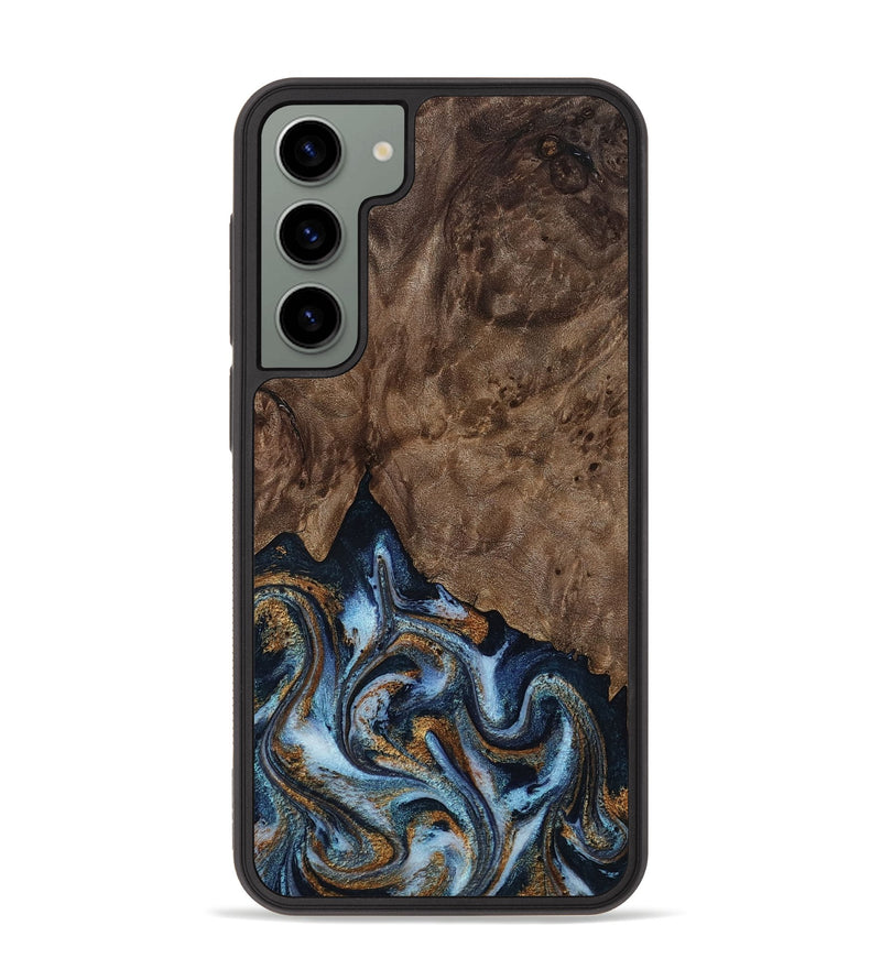 Galaxy S23 Plus Wood Phone Case - Veda (Black & White, 819079)