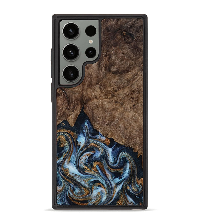 Galaxy S23 Ultra Wood Phone Case - Veda (Black & White, 819079)