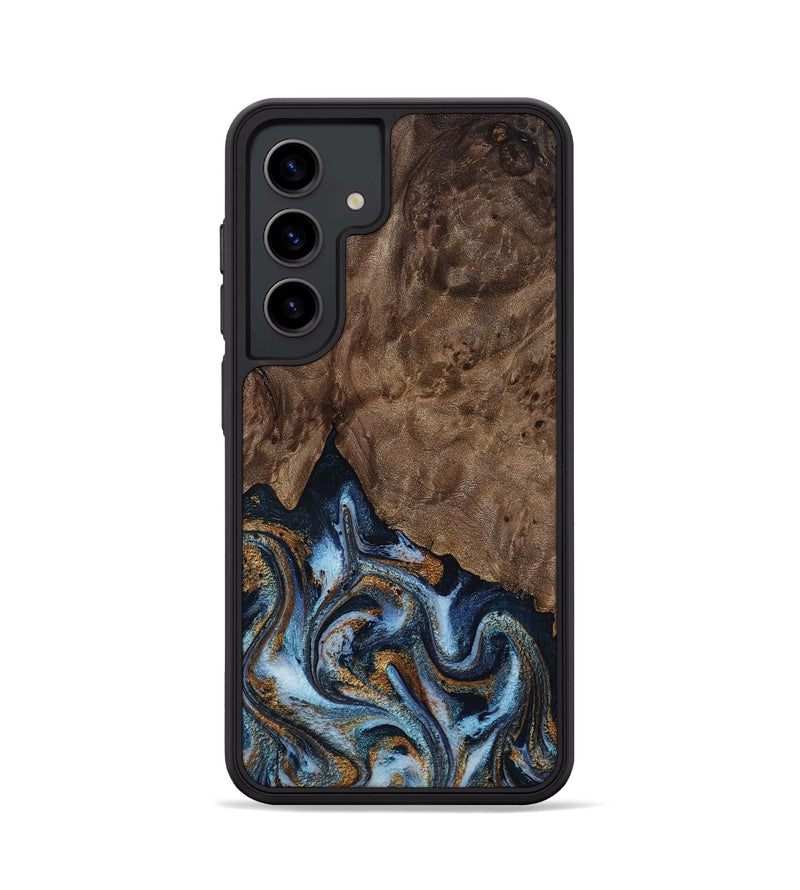 Galaxy S24 Wood Phone Case - Veda (Black & White, 819079)