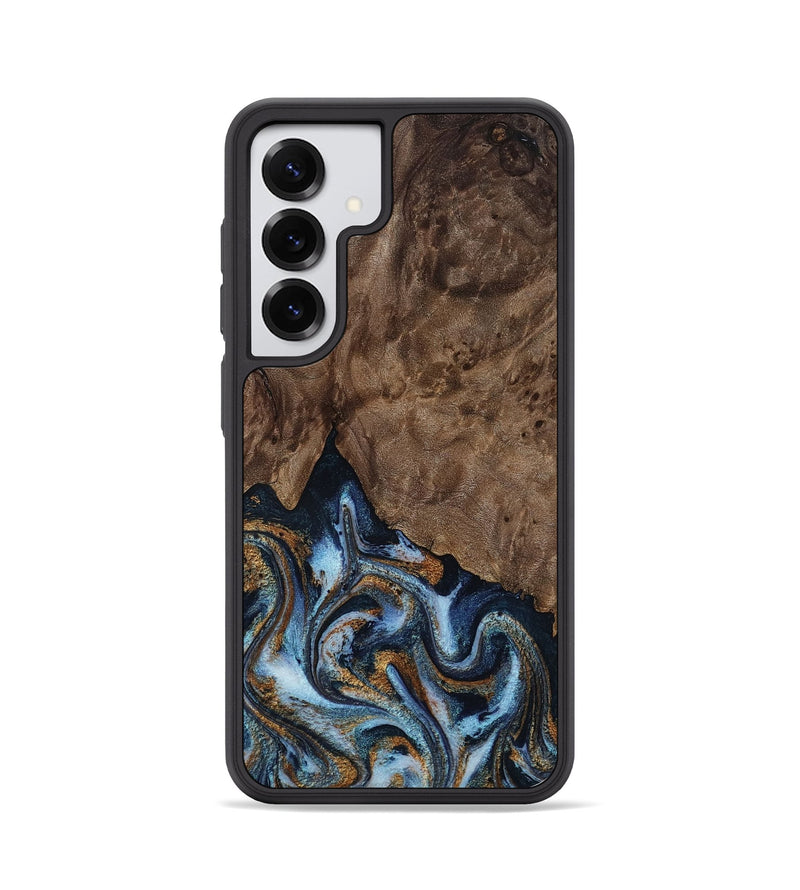 Galaxy S25 Wood Phone Case - Veda (Black & White, 819079)