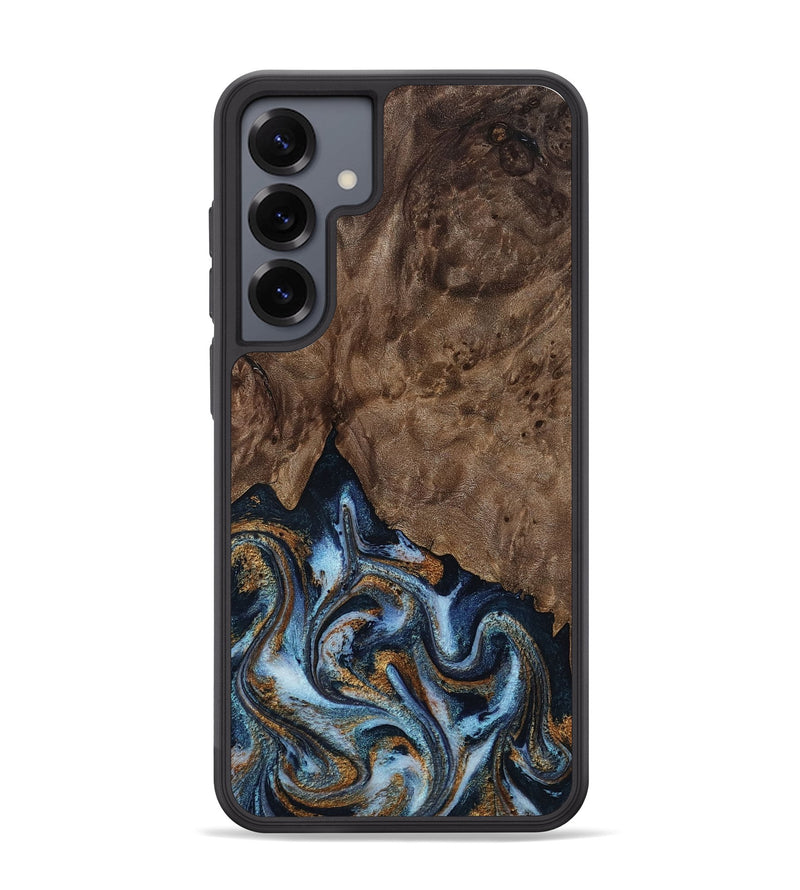 Galaxy S25 Plus Wood Phone Case - Veda (Black & White, 819079)