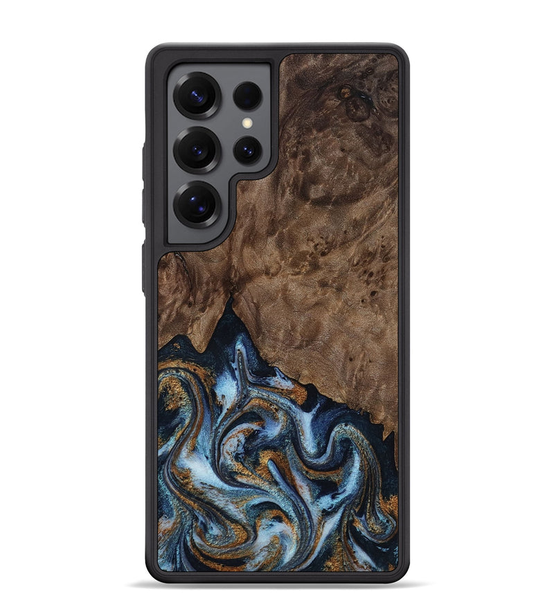 Galaxy S25 Ultra Wood Phone Case - Veda (Black & White, 819079)