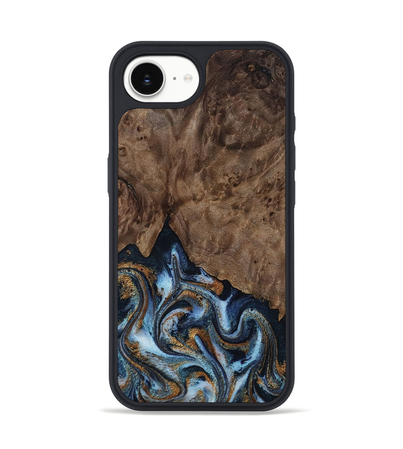 iPhone 16e Wood Phone Case - Veda (Black & White, 819079)