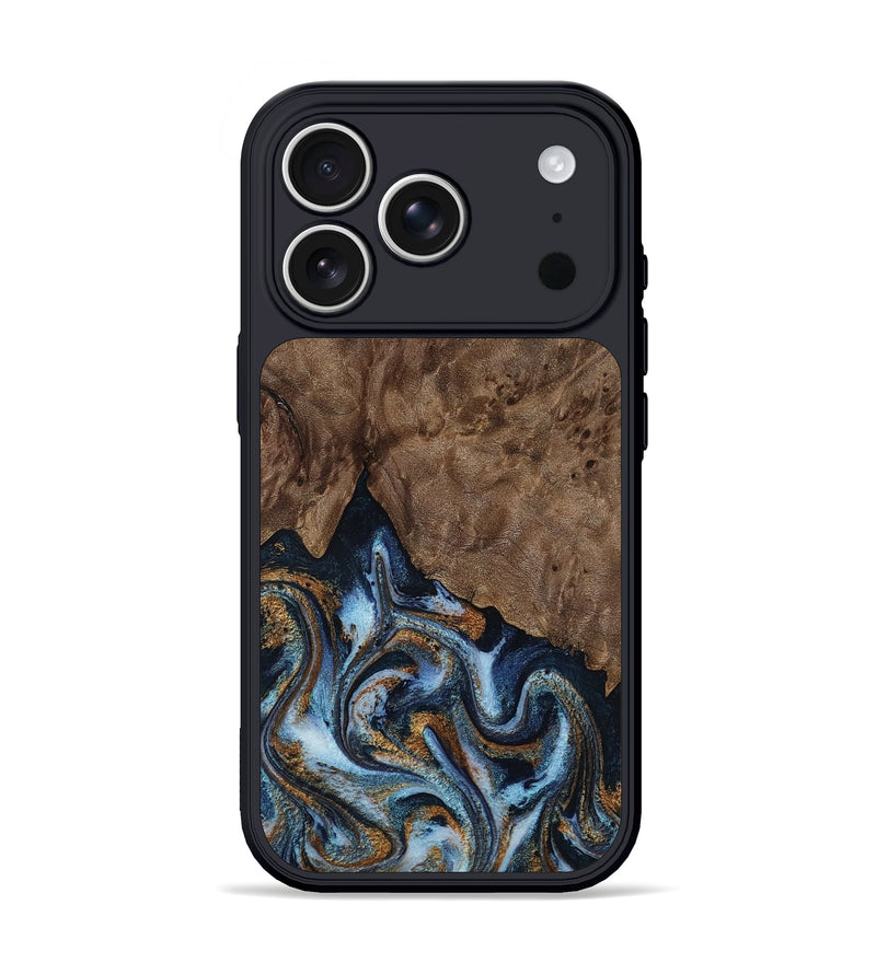 iPhone 17 Pro Wood Phone Case - Veda (Black & White, 819079)
