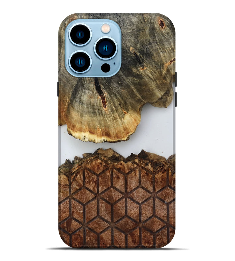 iPhone 14 Pro Max Wood Live Edge Phone Case - Rodolfo (Clear, 819085)