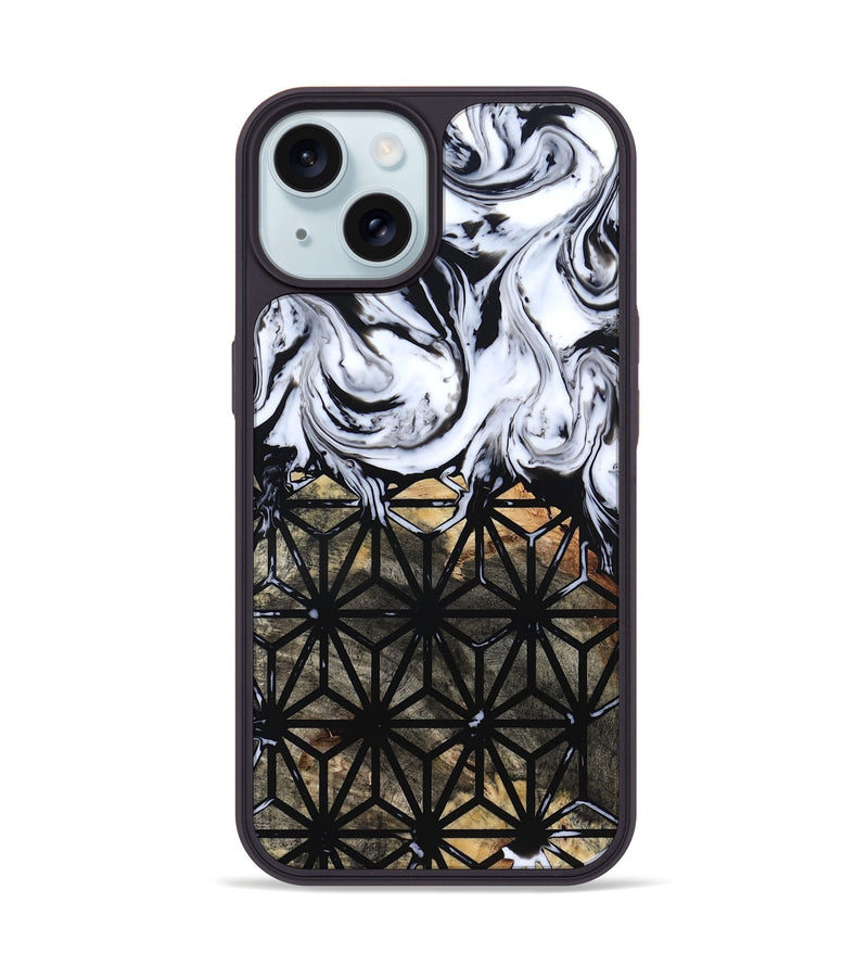 iPhone 15 Wood Phone Case - Emmett (Pattern, 819092)