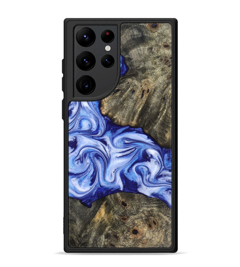 Galaxy S22 Ultra Wood Phone Case - Castiel (Blue, 819096)