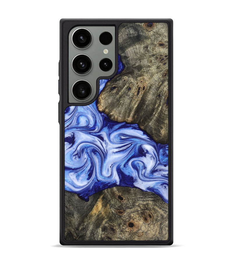 Galaxy S24 Ultra Wood Phone Case - Castiel (Blue, 819096)