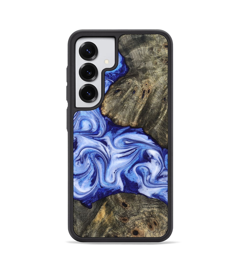 Galaxy S25 Wood Phone Case - Castiel (Blue, 819096)