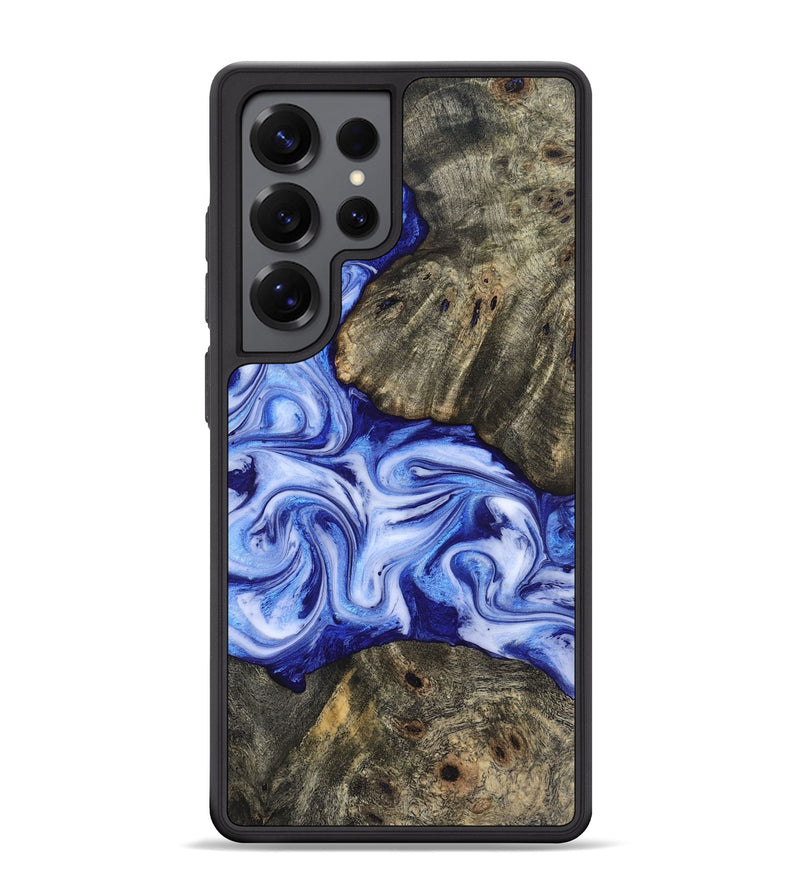 Galaxy S25 Ultra Wood Phone Case - Castiel (Blue, 819096)