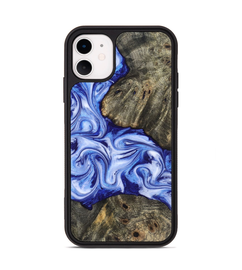 iPhone 11 Wood Phone Case - Castiel (Blue, 819096)