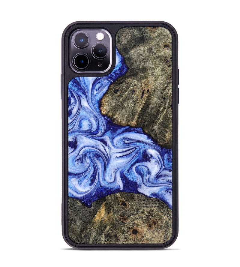 iPhone 11 Pro Max Wood Phone Case - Castiel (Blue, 819096)