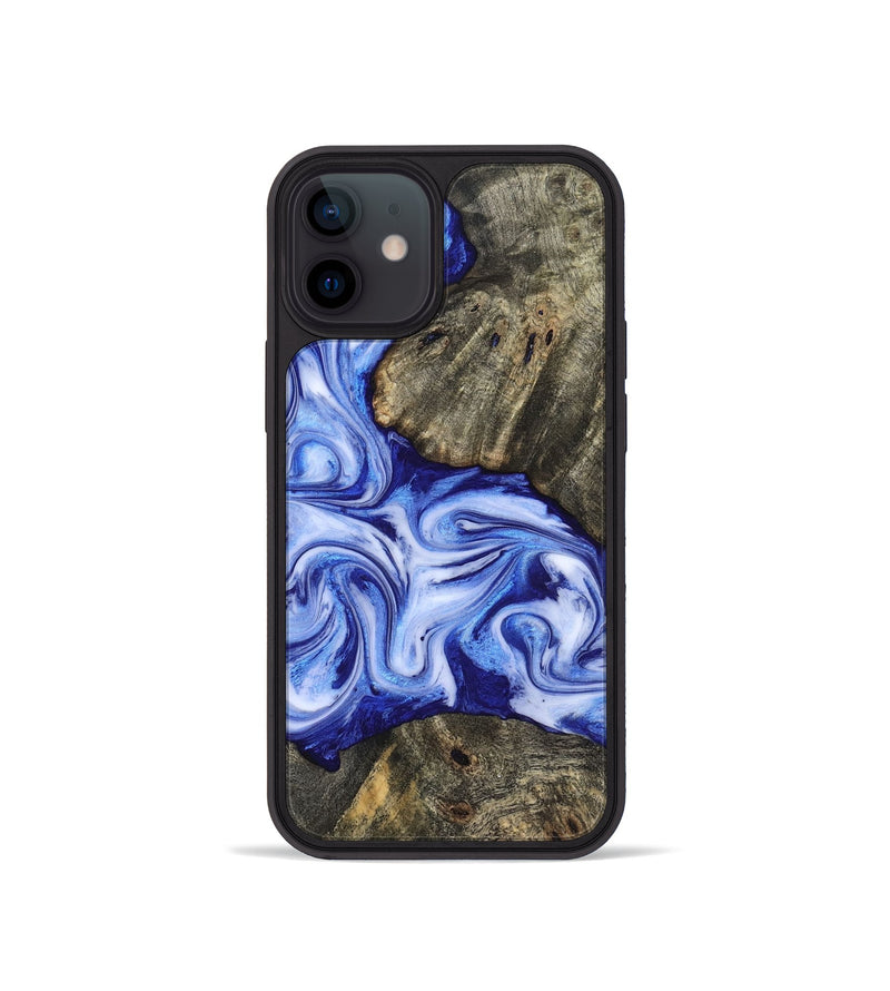 iPhone 12 mini Wood Phone Case - Castiel (Blue, 819096)